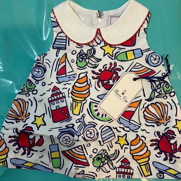 Classic Prep Other - NWT CLASSIC PREP Baby Girl Maddie Dress Cool  Cool Summer Print MSRP $80